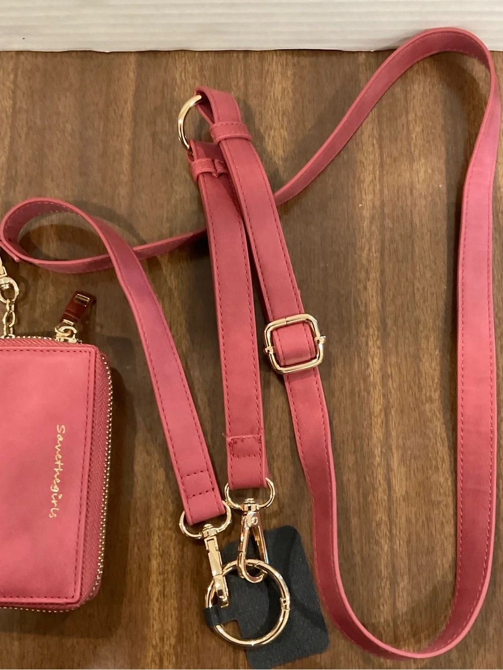 Save The Girls rose crossbody